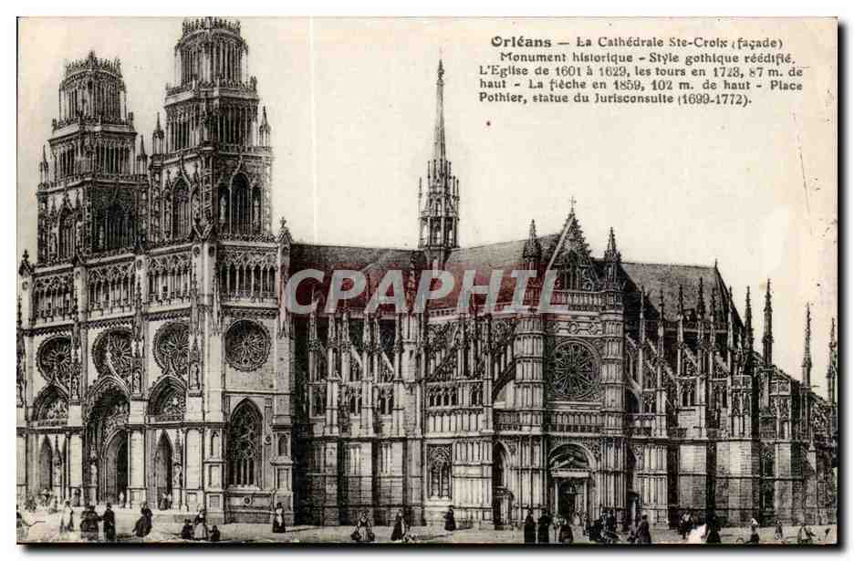Orleans - La Cathedrale Ste Croix -- CPA 