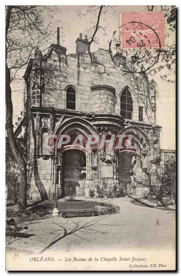 Orleans CPA Les ruines de la chapelle Saint Jacques