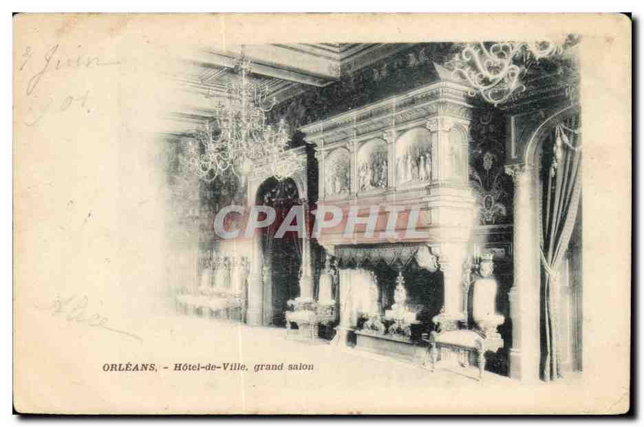 Orleans CPA Hotel de ville Grand salon