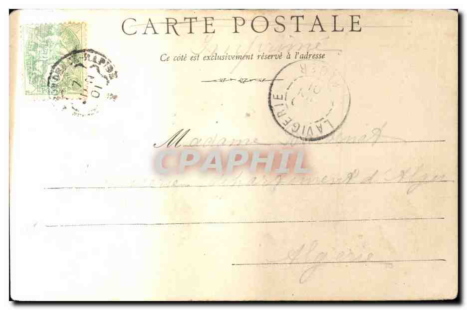 Orleans CPA Hotel de ville Grand salon — Verso