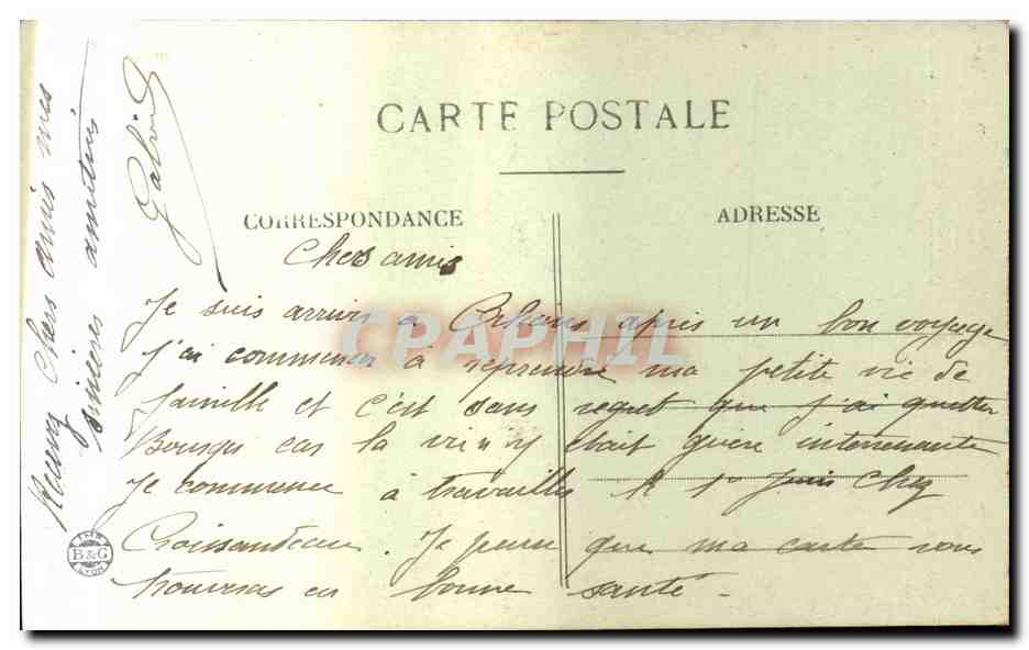 Orleans CPA Jeanne d'arc par Foyatier — Verso