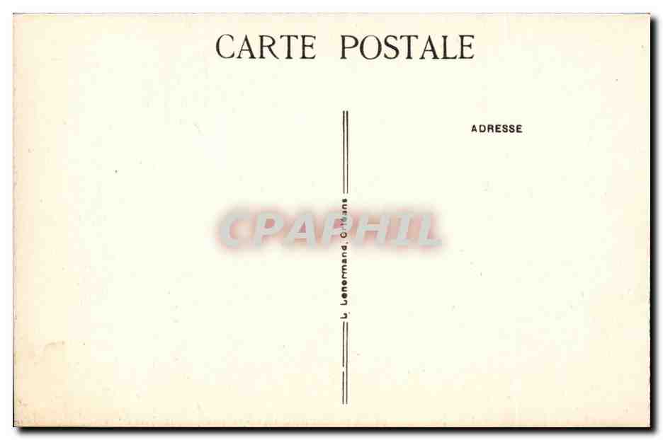 Orleans CPA La rue du tabour — Verso