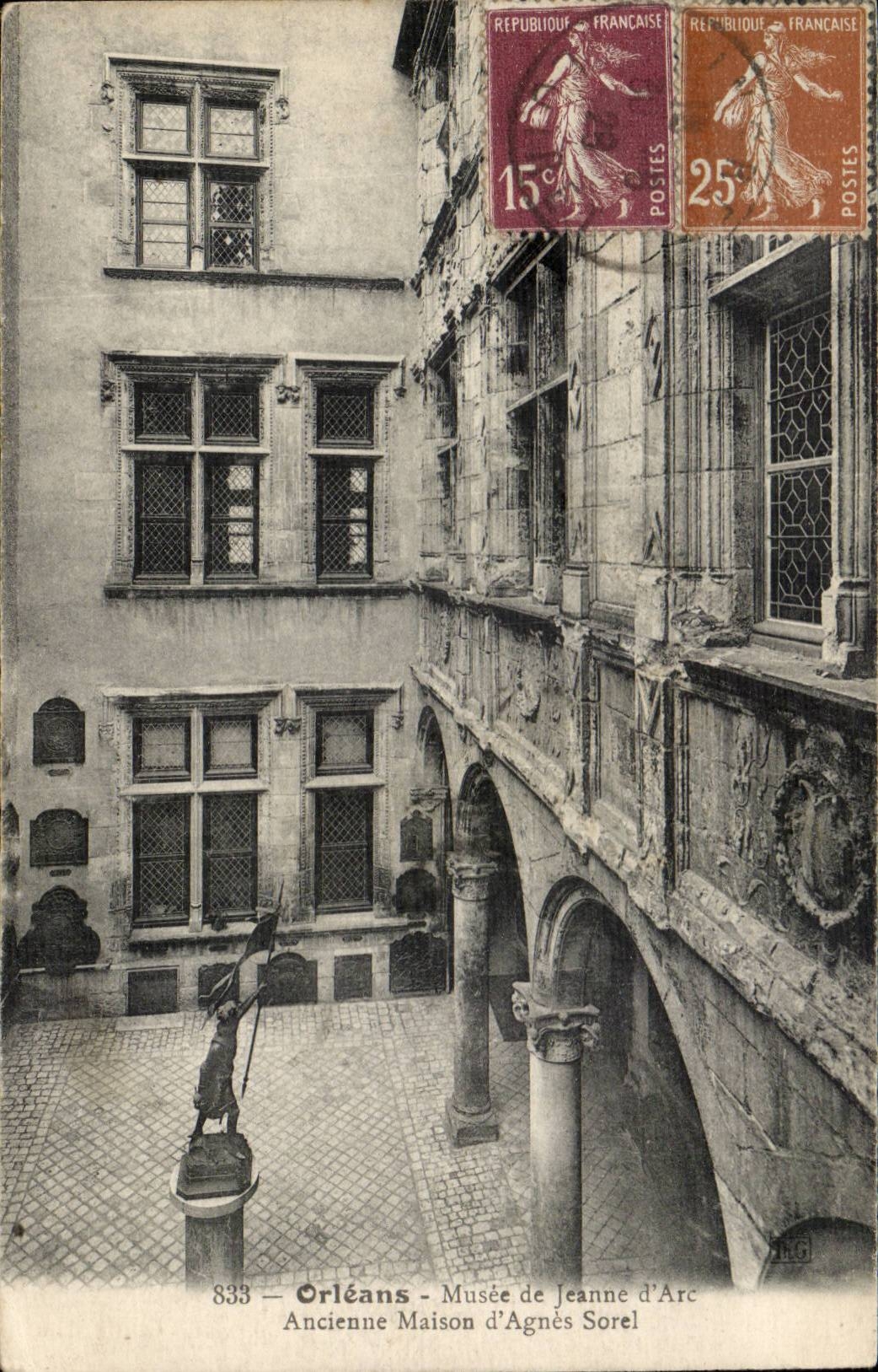 Orleans CPA Maison de Jeanne d'arc Ancienne maison d'Agnes Sorel