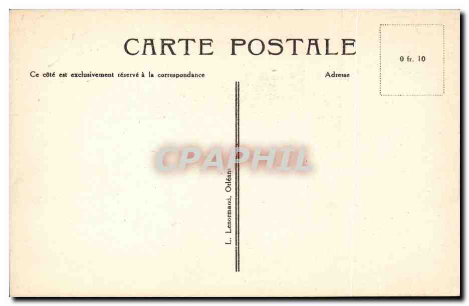 Orleans CPA Interieur de l'hotel de ville (Jeanne d'arc) — Verso