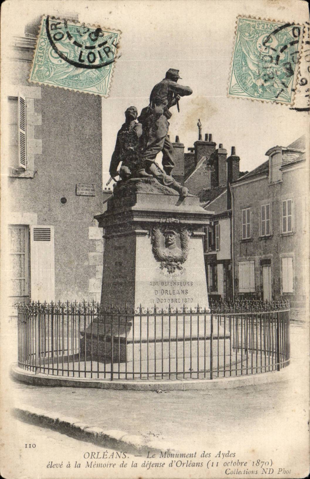 Orléans — Le Monument des Aydes (11 octobre 1870) — Collections ND Phot