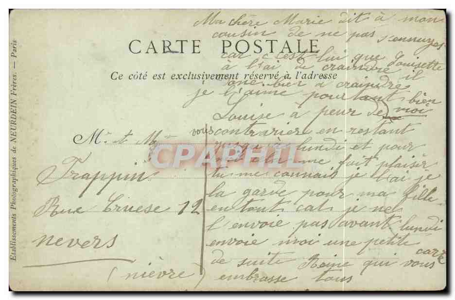 Orléans — Le Monument des Aydes (11 octobre 1870) — Collections ND Phot — Verso