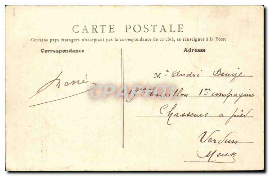 Olivet — Château de Beauvoir — B.F. Paris, n°67 — Rückseite