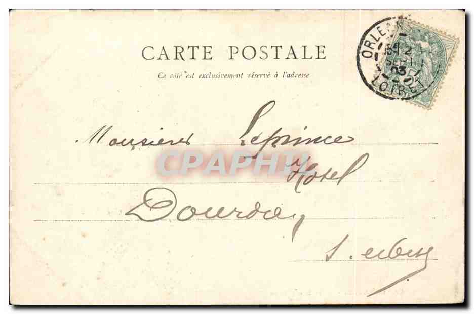 Orleans CPA Eglise evangelisque — Verso