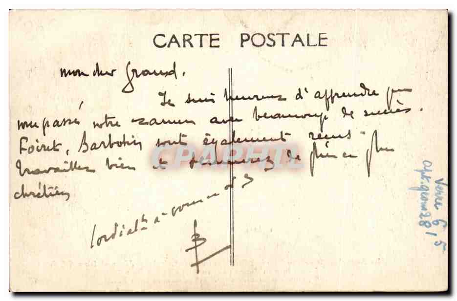 CPA La pentecote a Cahtillon Coligny Jesus et Dina — Back