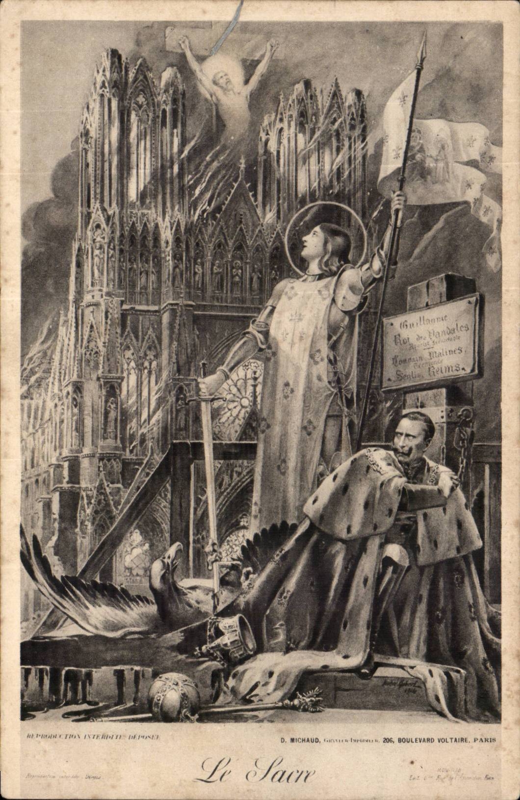CPA Le sacre Jeanne d'arc
