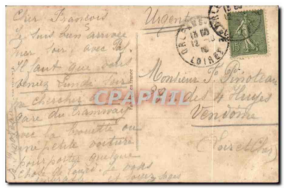 CPA Le sacre Jeanne d'arc — Verso