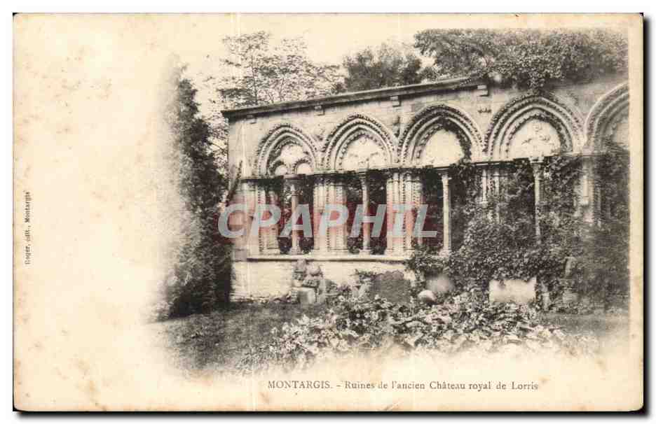 Montargis CPA Ruines de l'ancien chateau royal de Lorris
