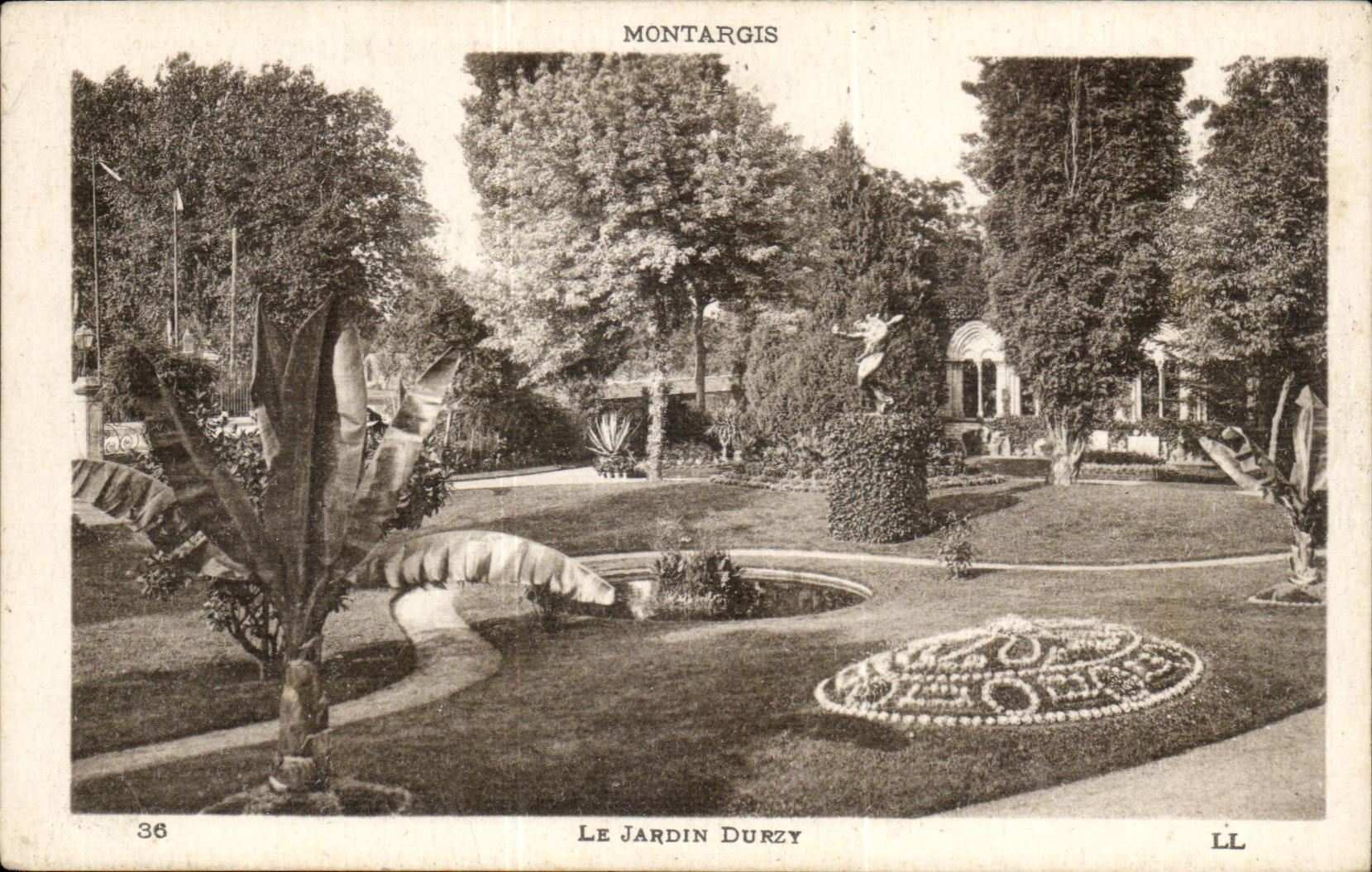 Montargis cPA Le jardin Durzy