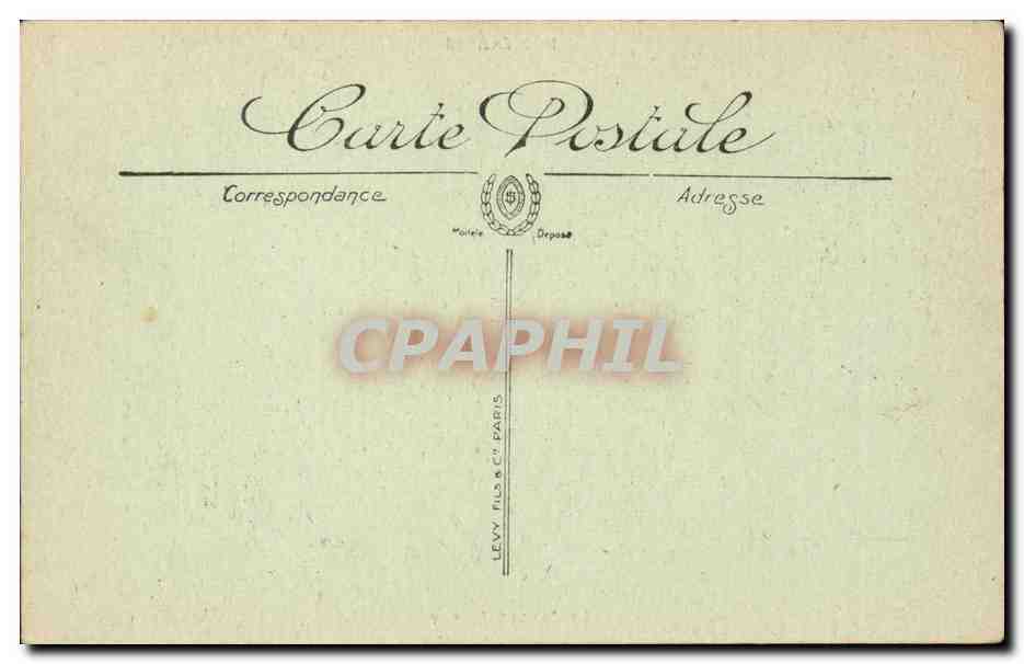 Montargis cPA Le jardin Durzy — Rückseite