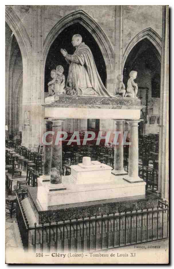 Clery CPA Tombeau de Louis XI