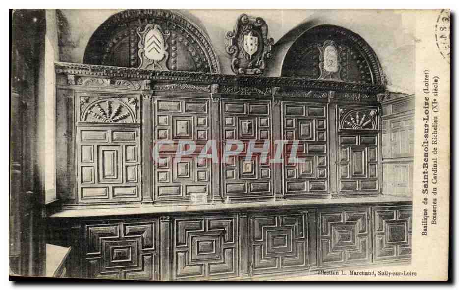 Basilique de Saint-Benoît-sur-Loire — Bouteries du Cardinal de Richelieu (XIIe siècle) — Collection L. Marchand, Sully-sur-Loire