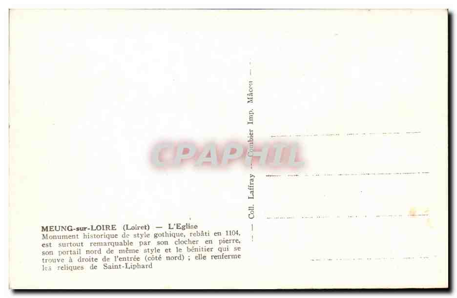 Meung-sur-Loire — L'Église — Imp. Laffray — Reverso