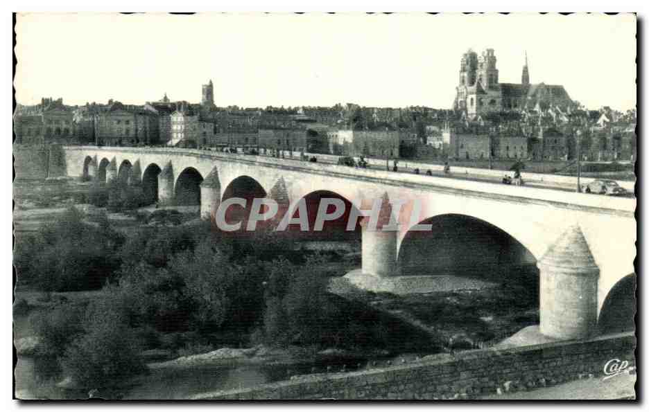 Orléans — Ansicht des Brückenteils über die Loire und allgemeine Ansicht — Cie des Arts Photographiques, 44, rue Le Tellier - Paris