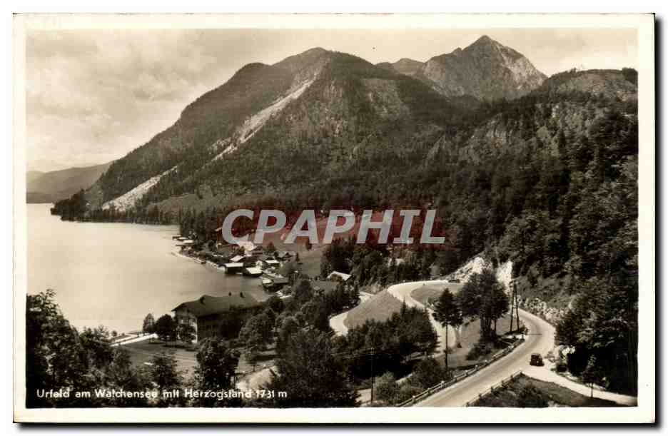 CPA Urfeld am Watchensee mit Herzogstand 