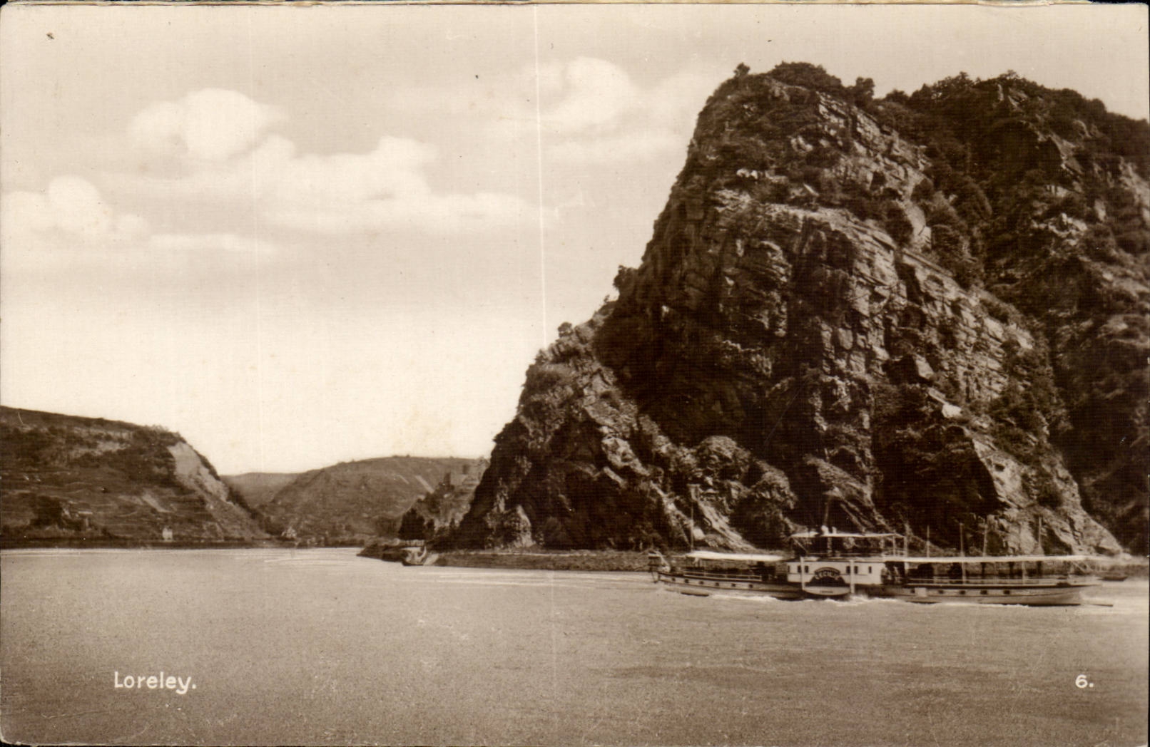 Loreley — rocher escarpé au bord du Rhin — Trinks & Co. G.m.b.H. Gneisenau