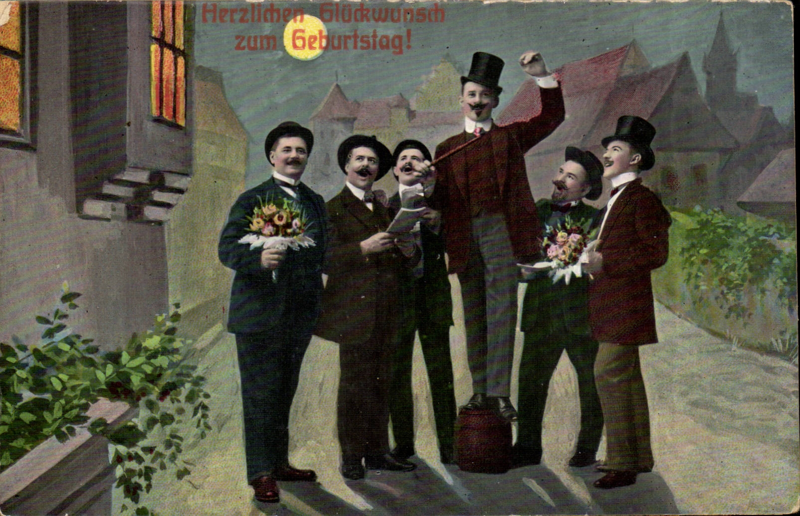 CPA Herizilchen Gluckwunsch zum Geburstag (anniversaire)