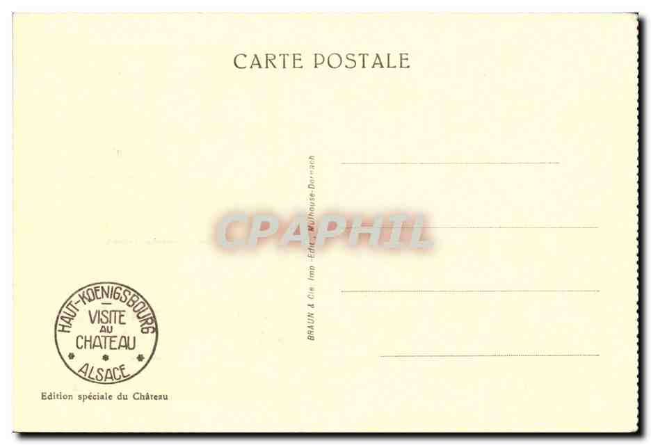 Haut-Königsbourg — Vue prise du Grand Bastion — Édition spéciale du Château — Reverso