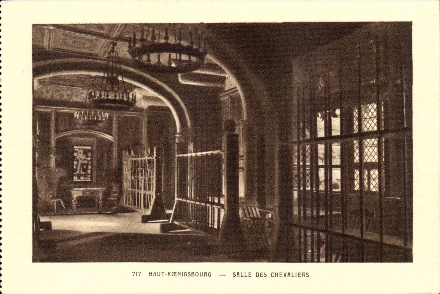 Haut-Kœnigsbourg — Saal der Ritter — Sonderausgabe des Schlosses