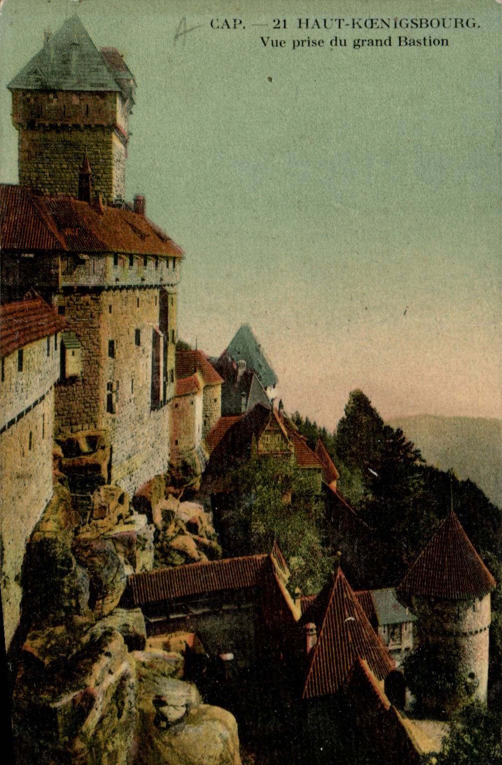 Haut-Kœnigsbourg — Vue prise du grand Bastion — CAP, n°21