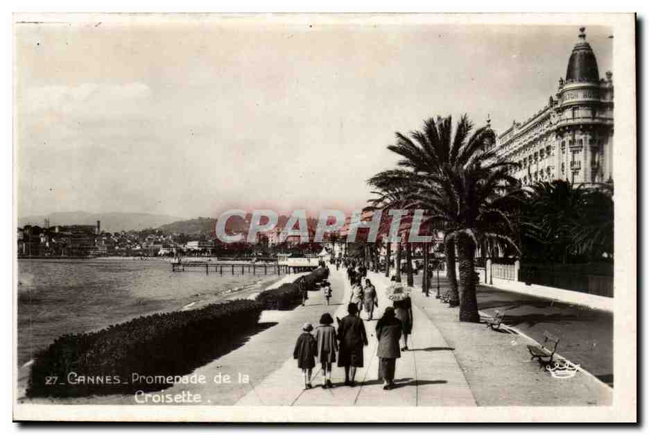 Cannes CPA Promenade de la CRoisette