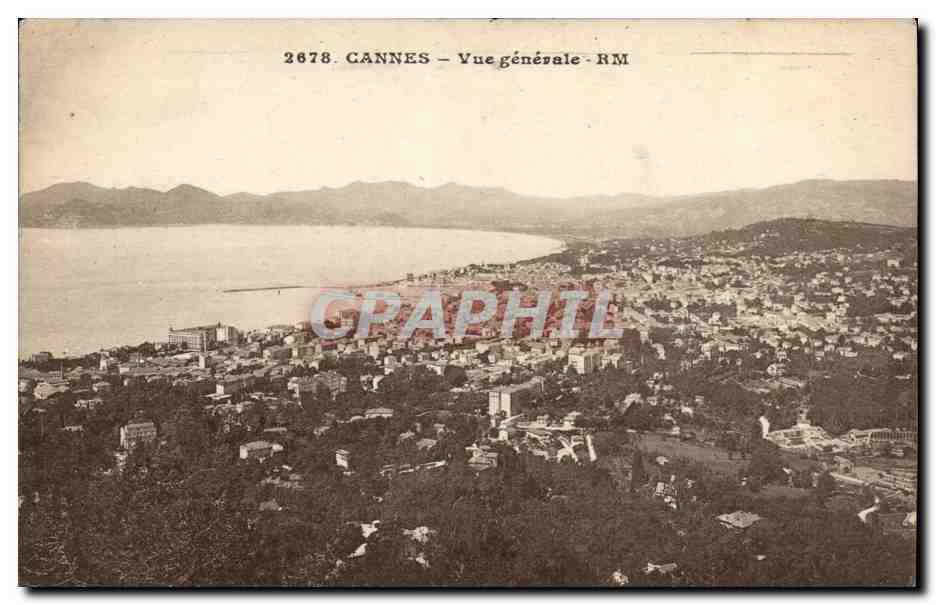 Cannes CPA Vue generale