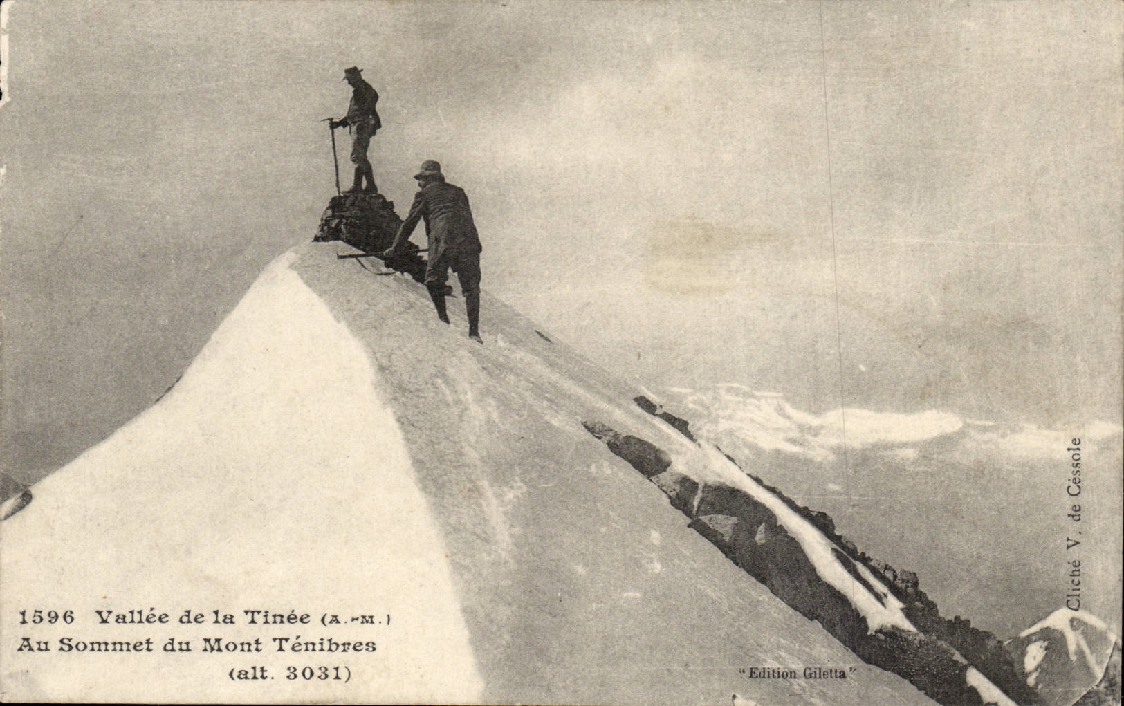 Vallee de le Tinee CPA Au sommet du Mont Tenibres