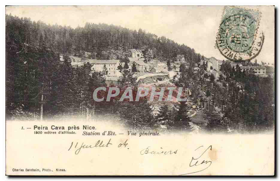 Peira CAva pres Nice CPA Station d'ete Vue generale