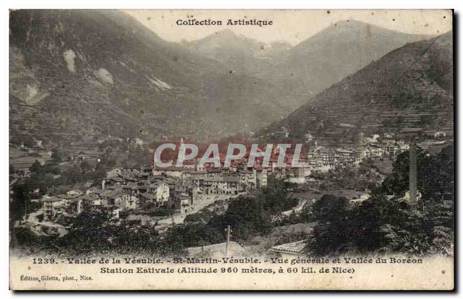 Vallée de la Yésubie — St-Martin-Yésubie — Édition Giletta, Nice, n°1239