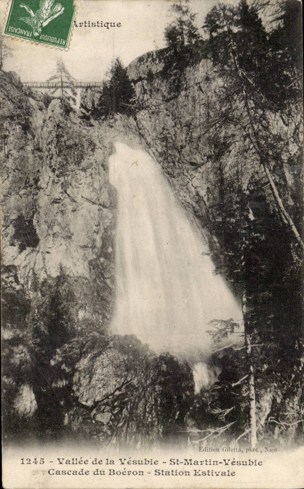 Vallee de la Vesubie CPA Saint Martin VEsubie Cascade du Boeron Station estivale