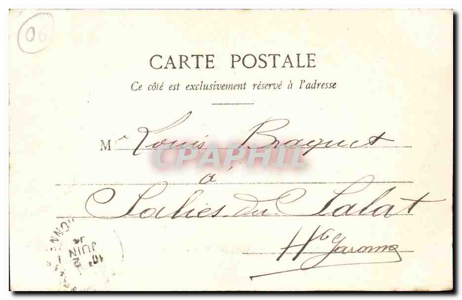 Nice - Promenade du Midi - Bateaux Pecheurs - CPA  — Rückseite