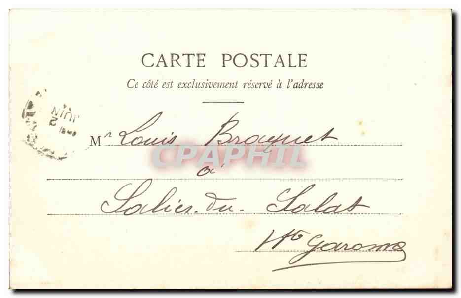 Nice - Interieur du Casino Jardin d'Hiver - CPA  — Rückseite