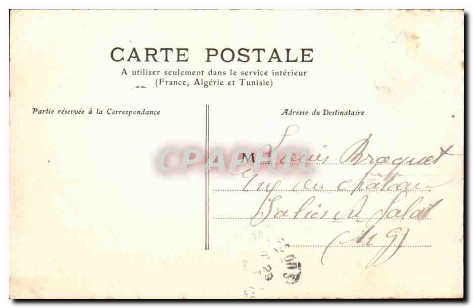 Nice - Grand hotel Imperator - CPA  — Rückseite