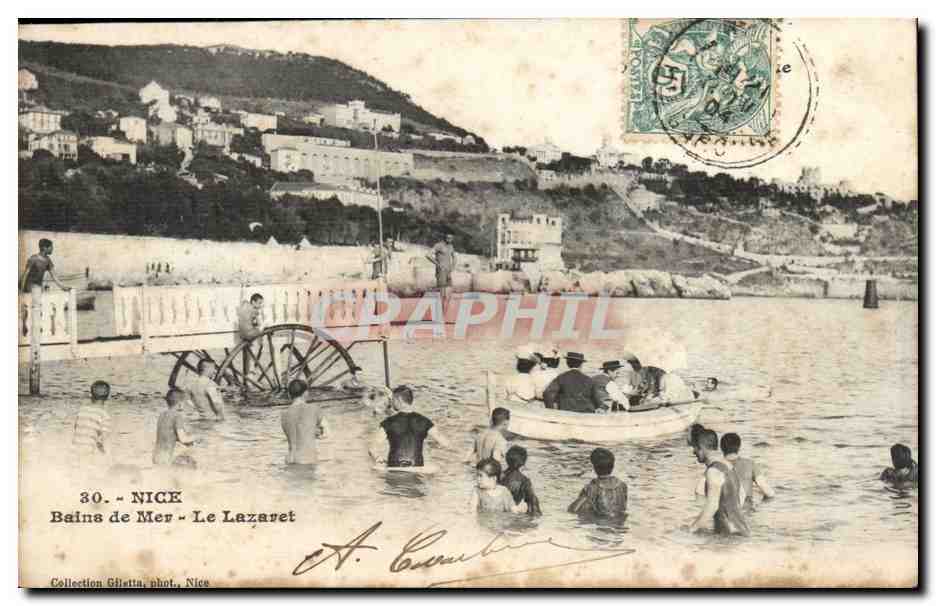 Nice - Bains de Mer - Le Lazeret - CPA 