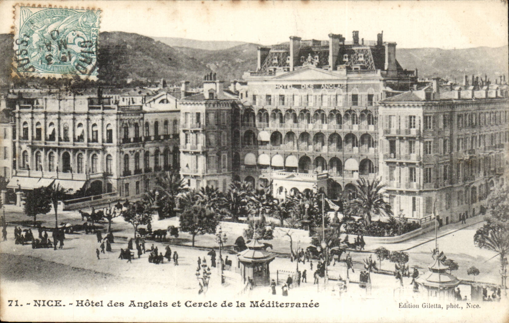 Nice - Hotel des Anglais -et Cercle de la Mediterranee - CPA 