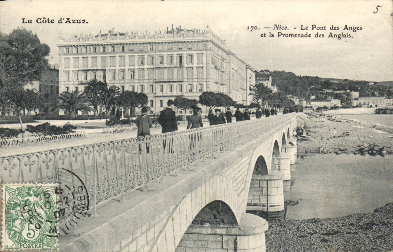 Nice - Le Pont des Anges - Promenade des Anglais - CPA 