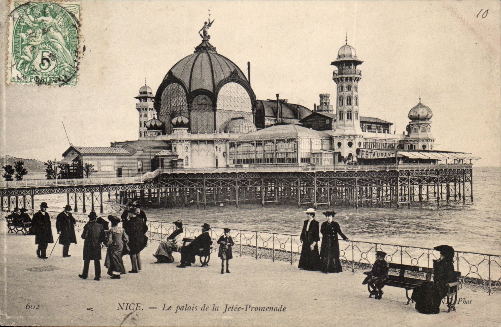 Nice - Le Palais de la Jetee Promenade - CPA 