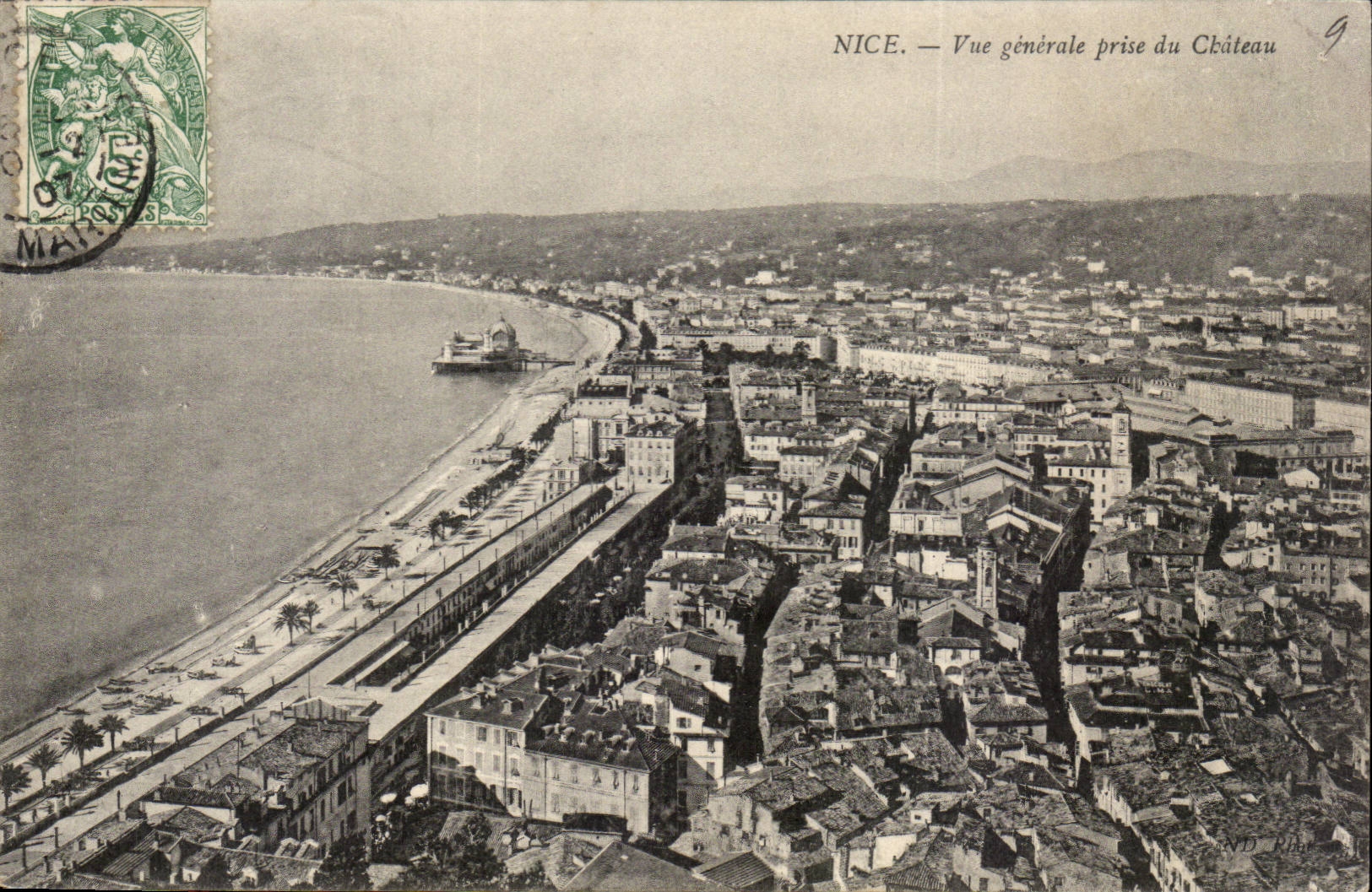 Nice - Vue Generale prise du Chateau - CPA 