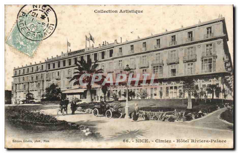 Nice - Cimiez - Hotel Riviera Palace - CPA 