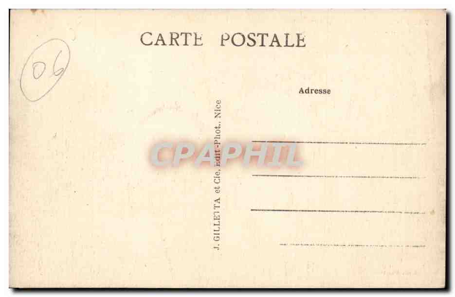 Nice - Jardin Albert - palmiers - CPA  — Rückseite