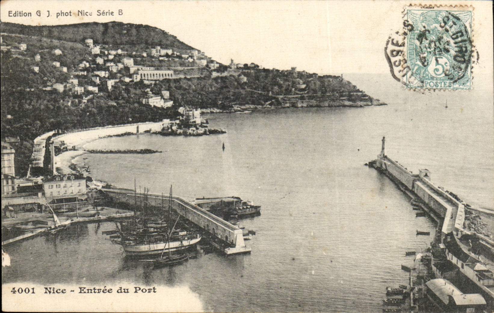 Nice CPA entree du port