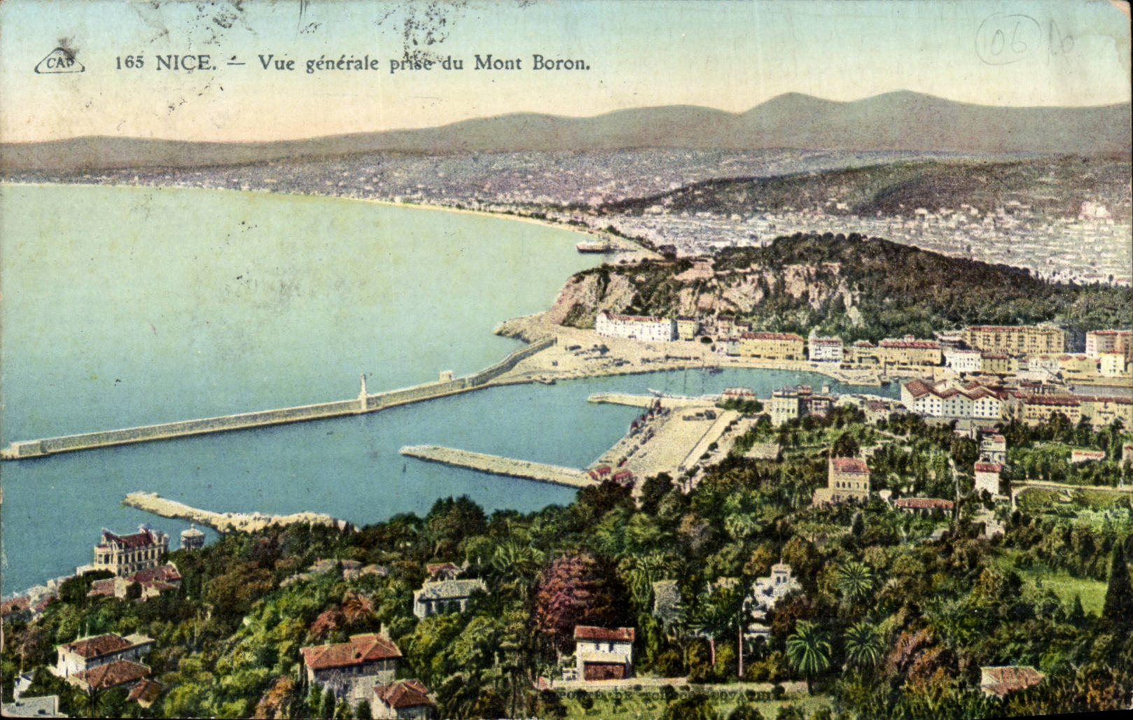 Nice CPA Vue generale prise du Mont Boron