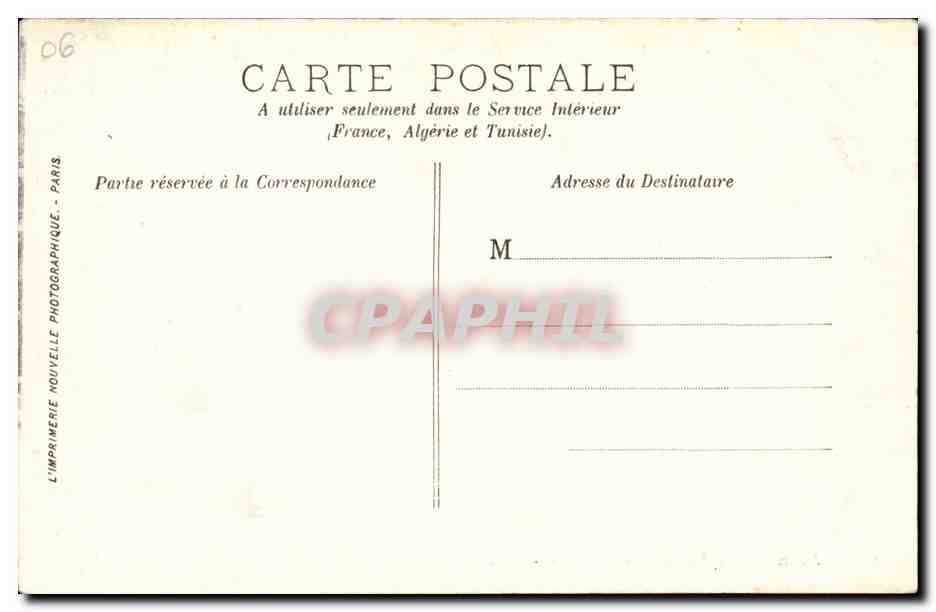 Nice CPA La promenade des anglais — Rückseite