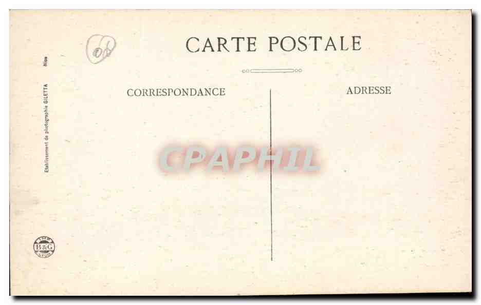 Nice CPA Avenue de la gare Eglise Notre DAme — Rückseite