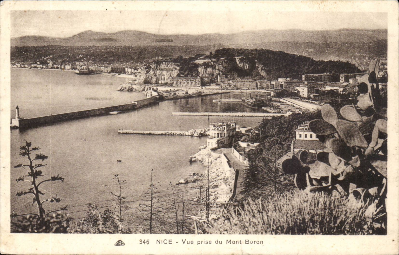 Nice CPA Vue prise du Mont Boron