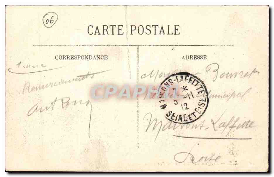 Nice CPA le quai de Midi vu des ponchettes — Rückseite